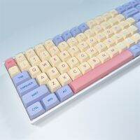 （Miss qis keycap）132คีย์ Marshmallow ธีมข้อความเหมือนกับ PBT ย้อมระเหิด XDA รายละเอียด ForSwitch61/64/68/87/96/104/ปุ่มกด108XDA