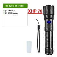 ไฟฉายพลังแอลอีดีสูงพร้อม XHP360ชาร์จ Usb ไฟฉาย Led ชาร์จได้ไฟฉุกเฉินสามารถชาร์จได้แคมป์ทำงานไฟฉายกลทรงพลังและแฟลช