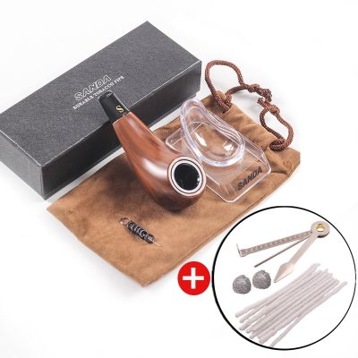 ♈♨ Complete Set Multifunction Hookah mouthpieces Wooden Portable Smoking Pipe Remove to Clean old style Tobacco Filter Men Gift