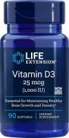 Life Extension  Vitamin D3  25 mcg 1000 IU 90 Softgels