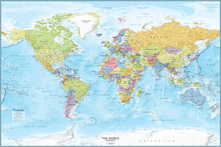 What Is Wall Map Large World Map Posterdetailed World Wall Map Wall Map Of The World Poster  Laminated World Map From Academia Maps 0214Bt | Lazada