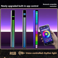 Led Rgb เสียงเพลงแถบแสงบลูทูธควบคุมผ่านแอปได้ปรับความสว่างจังหวะดนตรีไฟกลางคืน