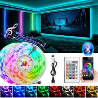 RGB 5050 Led Strip Lights Smart Home TV USB Wall Lamps Ramadan Decoration 2023 Bedroom Closets Aesthetic Room Decor Night Light