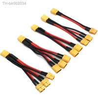 ☌ XT60 Parallel Battery Connector Male/Female Cable Dual Extension Y Splitter/ 3-Way 14AWG Silicone Wire for RC Battery Motor