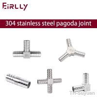 ✣☑♟ Hose Barb 304 Stainless Steel Hose Tail Barb Connectors 6mm 8mm 10mm 12mm T Type Y Type Pipe Fitting Pagoda Tail Barb Connector