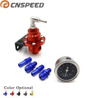 CNSPEED Universal Adjustable Fuel Pressure Regulator พร้อมเกจวัดแรงดันน้ำมันเชื้อเพลิงไม่มีโลโก้ YC100332