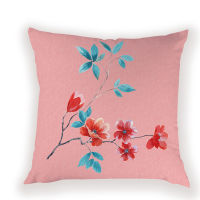 Flower Cushion Covers Home Decorative Pillows Cover Print Cushions Case Plant Floral Pillow Cases Sofa Cushion Cover Pillowcase