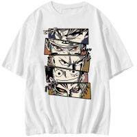 GGT 2021 spring and summer new style anime Naruto One Piece 100% cotton Japanese Harajuku t-shirt men and women couples trend all-match short-sleeved