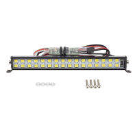 RC รถโคมไฟหลังคา24 36 LED Light Bar สำหรับ1/10 RC Crawler Axial SCX10 90046/47 90060 SCX24 Jeep Wrangler D90 Rubicon Body