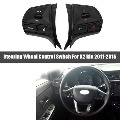 Car Multifunction Steering Wheel Button for Audio and Bluetooth Control with Light for KIA K2 Rio New 2011-2016