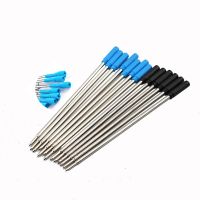 20 PCS 116mm rotary Ballpoint Pen Refill Blue Black Metal ballpoint pen refill smooth Gao Shi Xin oil pen refill Pens