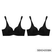 [ แพ็ค 2 ชิ้น ] Sabina เสื้อชั้นใน มีโครง รุ่น Perfect Bra รหัส SBXD4203 สีดำ