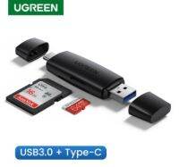 UGREEN รุ่น 80191,50706 การ์ดรีดเดอร์ 2in1 USB-C to USB3.0  SD Micro SD, TF, OTG สำหรับมือถือ, iPAD, คอมพิวเตอร์