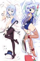 【✱2023 HOT✱】 wengouhe อะนิเมะ Dakimakura ร่างกายสั่งกระต่าย? มังงะปกปลอกหมอน150X50ซม. 100x3 5ซม. 1