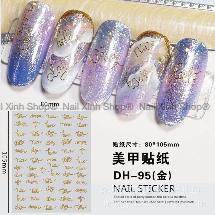 Nail sticker chữ màu vàng sẽ khiến cho bộ móng tay của bạn trở nên thật độc đáo và tinh tế. Vào năm 2024, sticker là công cụ không thể thiếu trong làm nail. Để tìm hiểu thêm về kiểu trang trí cực kỳ đáng yêu này, hãy xem thêm hình ảnh liên quan đến nó.