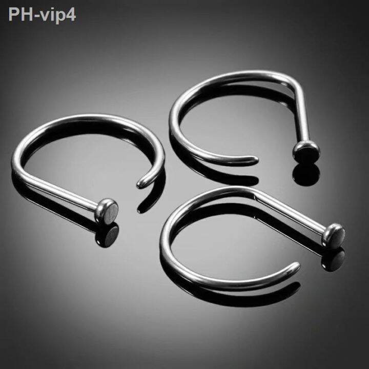 1-pcs-d-type-nose-rings-hoops-316l-stainless-steel-cartilage-earrings-body-piercing-jewelry-lip-rings-piercing