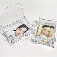 Kawaii Hot Transparent Kpop Photocard Storage Box Photo Card Collection Organizer Box School Stationery