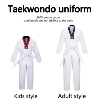 taekwondo dobok white uniform wtf for