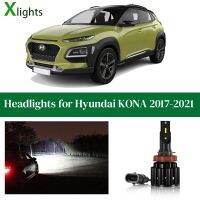 Xlights For Hyundai KONA 2017 2018 2019 2020 2021 LED Headlight Bulb Low High Beam Lamp 12V Headlamp Auto Light Accessories Bulbs  LEDs  HIDs