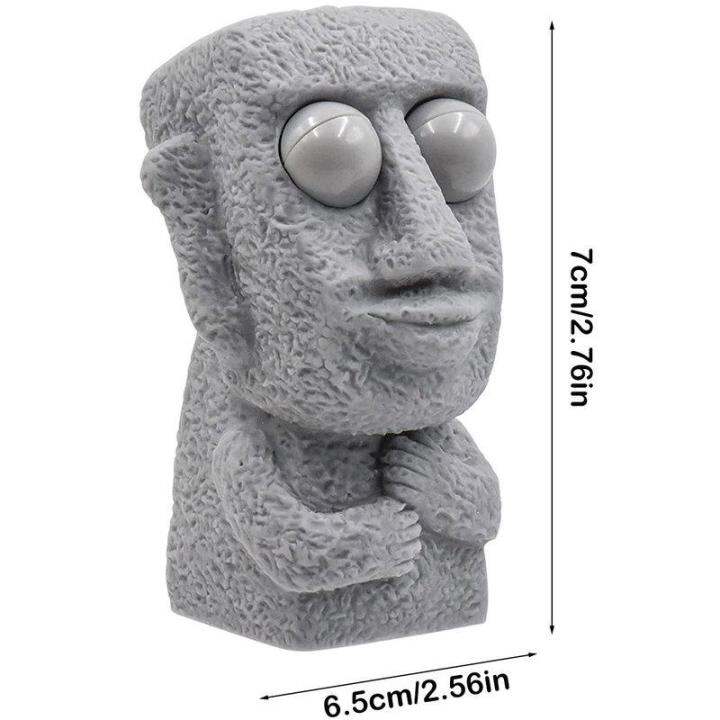 aov-11-11-6pcs-eye-popping-squeeze-ของเล่น-reusable-fidget-sensory-ของเล่น-funny-rock-stone-man-squeeze-ของเล่น-cod-จัดส่งฟรี