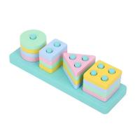 Wooden Sorting Stacking Toys Toddler Montessori Toys Early Educational Block Puzzles for 1 2 3 Years Old Boys Girls active