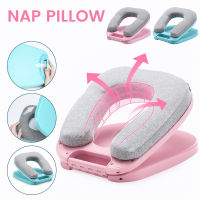 Folding Nap Pillow Comfort U-Shaped Lunch Break Pillow Headrest Neck Support Cushion Office Rest Pad Student Desktop Nap Pillow