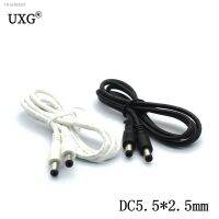 ✴☊▦ 5.5 x 2.5mm 1M DC Power Connector with Extension Extend Wire Cable black Cord Male To Male For LED or CCTV Car Charger