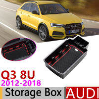 For Audi Q3 8U MK1 S Line 2012~2018 Of Armrest Box Storage Stowing Tidying Car Organizer Accessories 2013 2014 2015 2016 2017