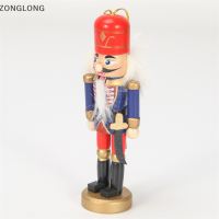 ?ZONGLONG? 12ซม. นัทแครกเกอร์หุ่นกระบอกตกแต่งเดสก์ท็อปการ์ตูนตุ๊กตาทหารวอลนัท