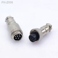 【YF】 GX12 Aviation butt-joint connector Female plug 2pin3pin4pin Male push-pull 5/6/7pin cable butt joint