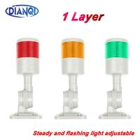 1 layer Rotatable 180 Stack light Red Yellow warning light industrial for CNC machine 24V 12V Steady flashing light LED 220V