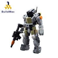 Buildmoc Halo เมชาหุ่นยนต์โมเดลทหารชุดม็อคชุดบล็อกตัวต่อของเล่นสำหรับเด็กของขวัญของเล่น164ชิ้นอิฐ