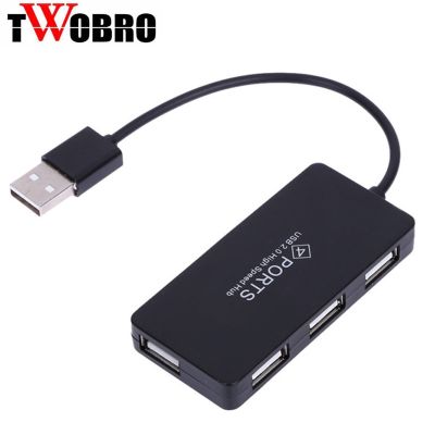 ✲❀❡ TWOBRO USB HUB 2.0 Portable 4 Ports High Speed USB 2.0 HUB Splitter Cable Power Adapter For Macbook PC Laptop Tablet USB hub