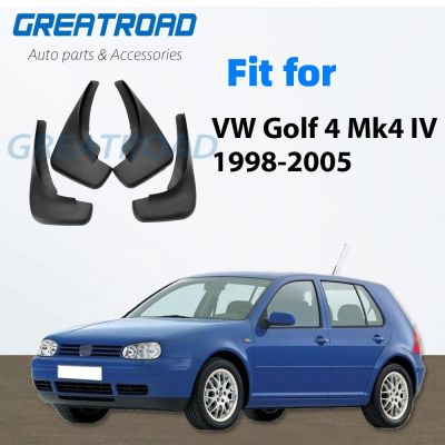 รถ Mud Flaps สำหรับ VW Golf 4 Mk4 IV Bora Jetta 1998-2005 Mudflaps Splash Guards ด้านหน้าด้านหลัง Fender Mudguards1999 2000 2001 2002