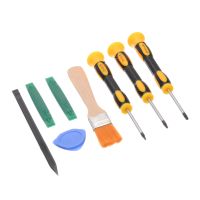 【❁】 dbnvym 8pcs 3 Types Prying Tool Kit with T8 T6 T10 Screwdriver and ing Brush Set For Xbox One PS3 PS4