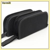 VERMILL 2PCS สีดำสีดำ แบบพกพาได้ อ๊อกซ์ฟอร์ด ชุดเครื่องมือช่าง สะดวกสบายๆ กระเป๋าผ้าใบแคนวาส ฮาร์ดแวร์สำหรับคลังสินค้า