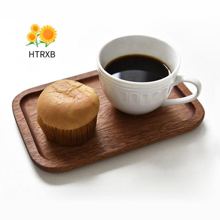 htrxb-ไม้เนื้อแข็งบนโต๊ะอาหารขนมปังขนมผลไม้อบแห้งของใช้ในครัวเรือนจานอาหารว่างเสิร์ฟจานอาหารจานไม้