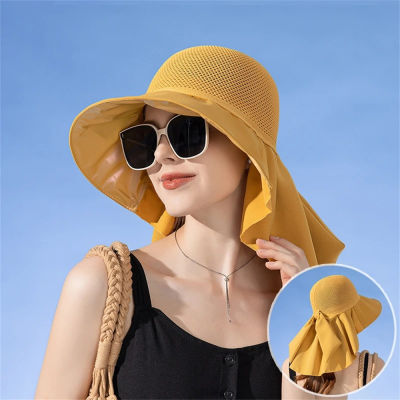 UV Protection Bucket Hats Stylish Mesh Sun Hats Bucket Hats With Neck Protection Travel-Friendly Sun Hats Lightweight Mesh Hats For Summer