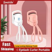 Eyelash Curler Portable Electric Heated Comb Eye Lash Perm Long Lasting Eyelashes Curls Thermal Eyelash Curler Makeup Tools