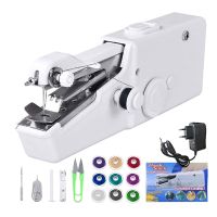 Portable Handheld Sewing Machine Mini Stitch Sew Needlework Cordless Clothes Fabrics Electric Sewing Machine US EU Plug