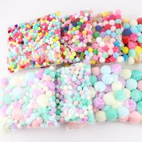 8/10/15/20/25/30mm Mini Pompom Balls Fluffy Soft Pom Pom Handmade Kids Toys Wedding Decor DIY Pompoms Sewing Craft Supplies