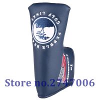 1pc US Flag and Pebble Beach Embroidery Putter Cover Blade Style Putter Head Cover