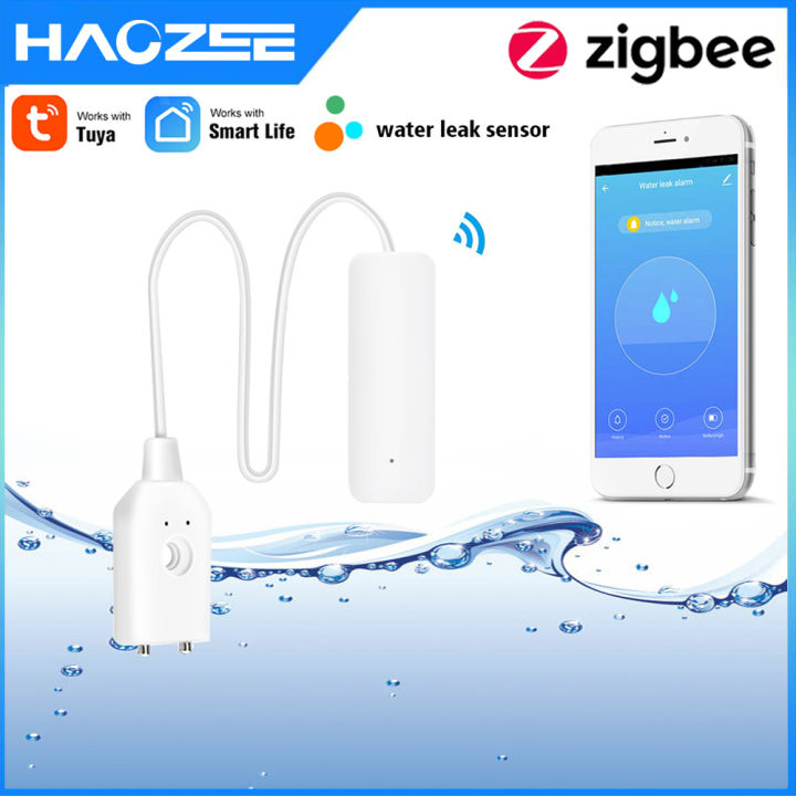 tuya-zigbee-smart-home-water-sensor-leak-detector-น้ำท่วมน้ำรั่วนาฬิกาปลุกทำงานร่วมกับ-tuya-zigbee-hub