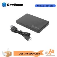 Grwibeou 2.5 inch HDD SSD Case USB3.0 to SATA Hard Disk Box 5Gbps SD Disk Case HDD External Hard Drive Enclosure for Notebook PC