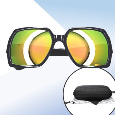 CheappyShop แว่นตาแฟชั่น แว่นตาทรงเหลียม แว่นตาวินเทจ เลนส์ปรอท ป้องกัน UV400 กรอบใหญ่ปิดแก้ม สวยเก๋ ไม่ซ้ำใคร รุ่น 9790
