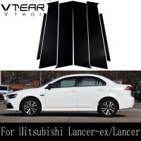 z Vtear For Mitsubishi Lancer ex Lancer-ex Car window center column sticker BC mirror black pc material resistant to wear and corrosion