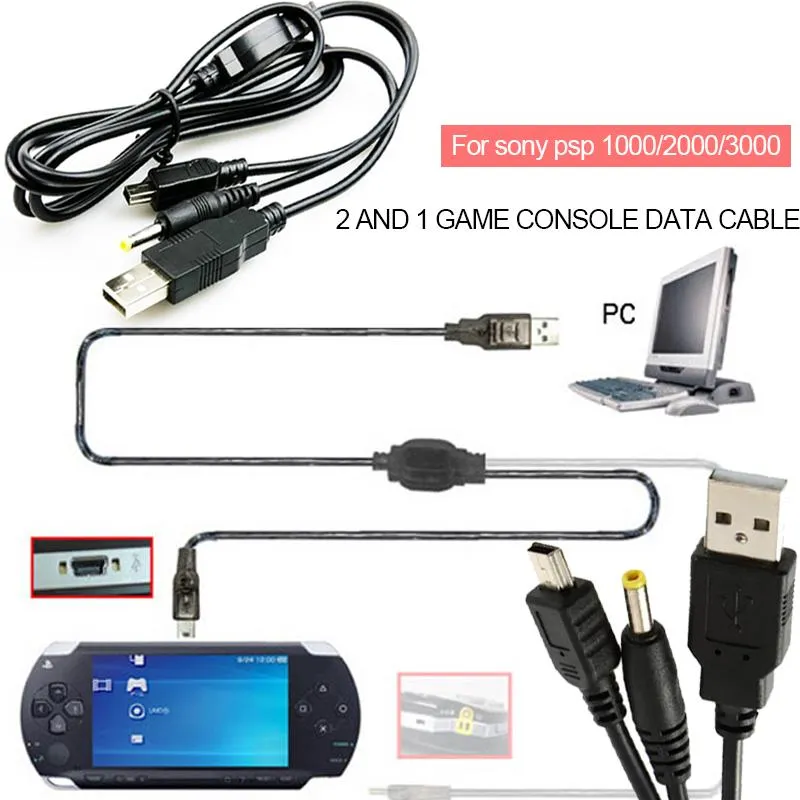 USB Data Cable Charger Cable Charger Wire Durable 2-In-1 USB Port for Sony  PSP 1000 / 2000 / 3000 USB Cable Console Controller Data Charge Cable Video  Games Power Supply Adaptor | Lazada PH