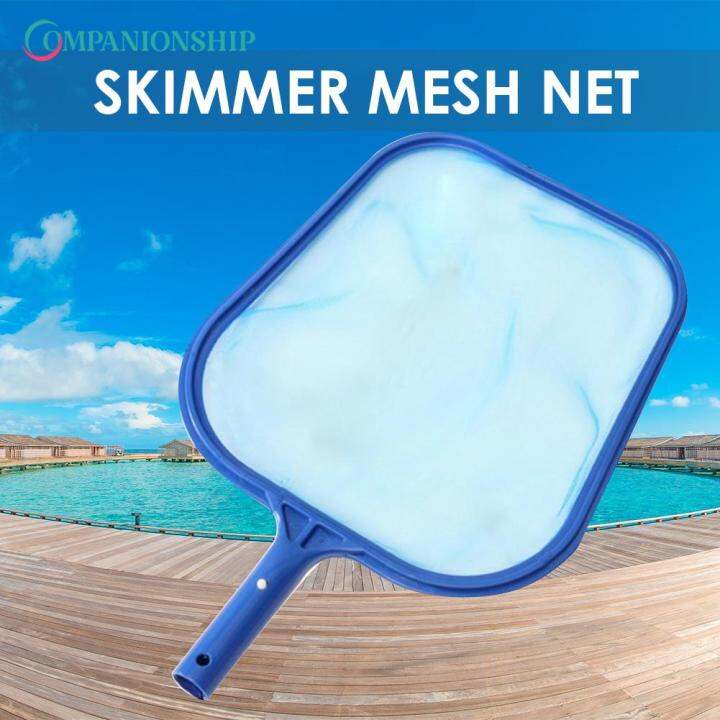 Fish Pond Skimmer Net Swimming Pool Cleaning Leaf Skimmer Mesh Frame