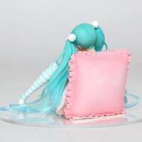 2023 Hatsune Miku miku ชุดใส่ในบ้านของเจ้าหญิงถือกาแฟนั่งบนโต๊ะทำมือตกแต่งตุ๊กตาโมเดลตุ๊กตา