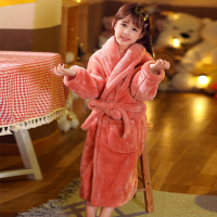 MudiPanda Winter Kids Sleepwear Robe 2020 Flannel Warm Bathrobe For Girls Teenagers Children Pajamas For Boys 2-14 Years